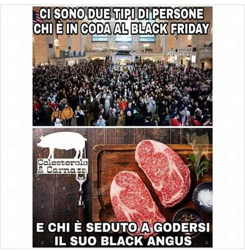Ci sono due tipi di persone chi è in coda al black friday