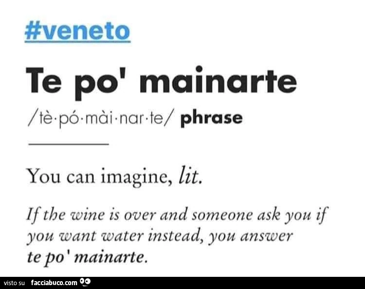 Te po' mainarte