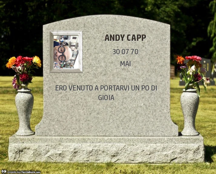 Andy capp. Ero venuto a portarvi un po di gioia