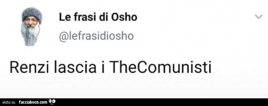 Renzi lascia i thecomunisti
