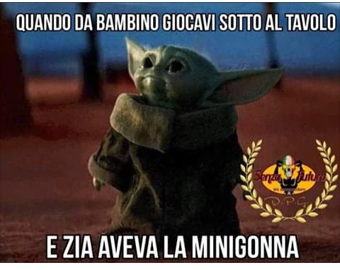 Quando da bambino giocavi sotto al tavolo e zia aveva la minigonna