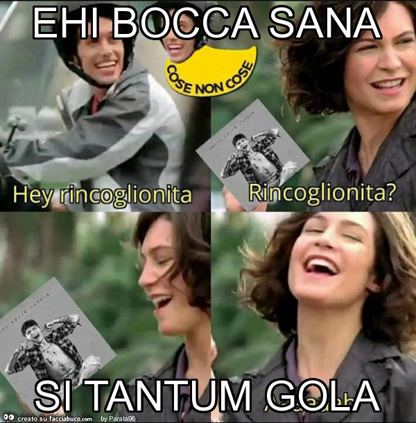 Ehi bocca sana si tantum gola