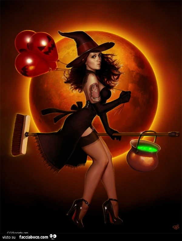 Strega sexy di halloween