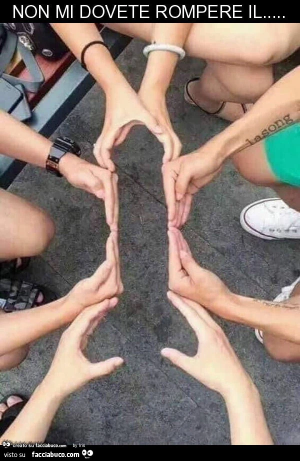 Non mi dovete rompere il