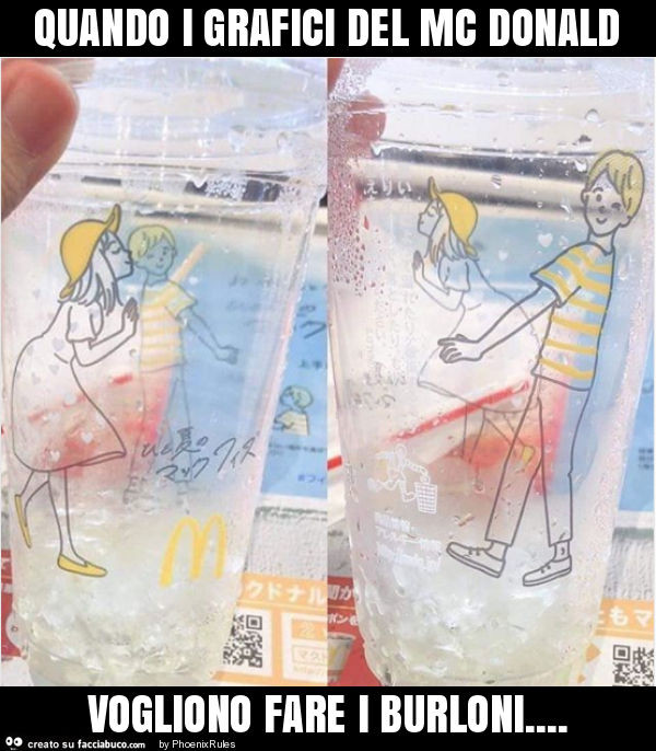 Quando i grafici del mc donald vogliono fare i burloni