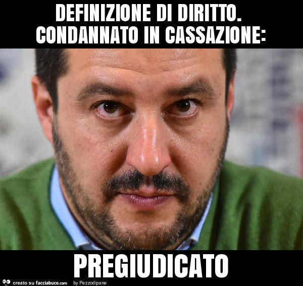 Definizione di diritto. Condannato in cassazione: pregiudicato