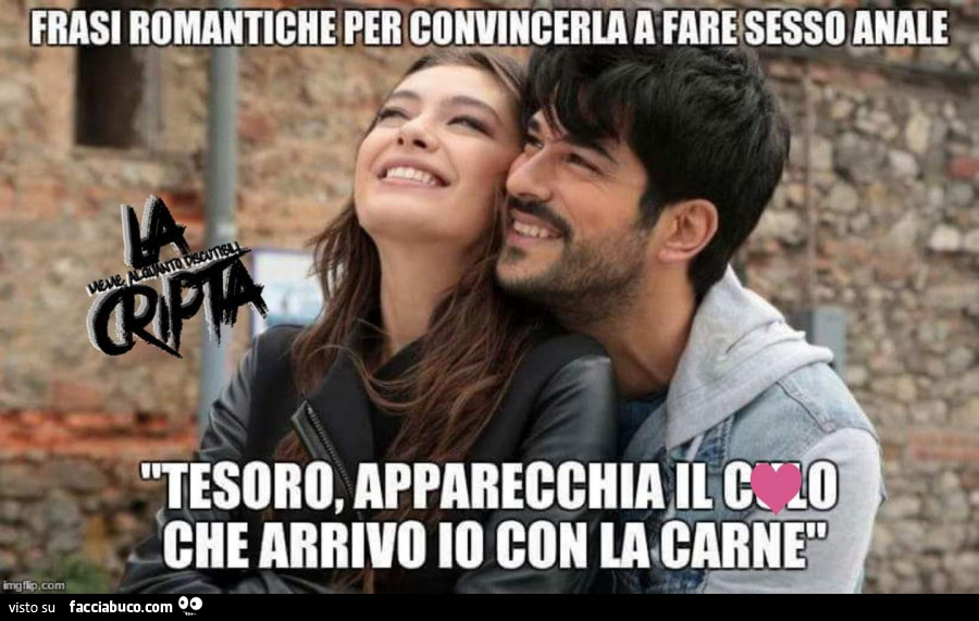 Frasi romantiche per convincerla fare sesso anale. Tesoro, apparecchia il culo che arrivo io con la carne