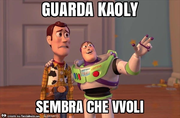 Guarda kaoly sembra che vvoli