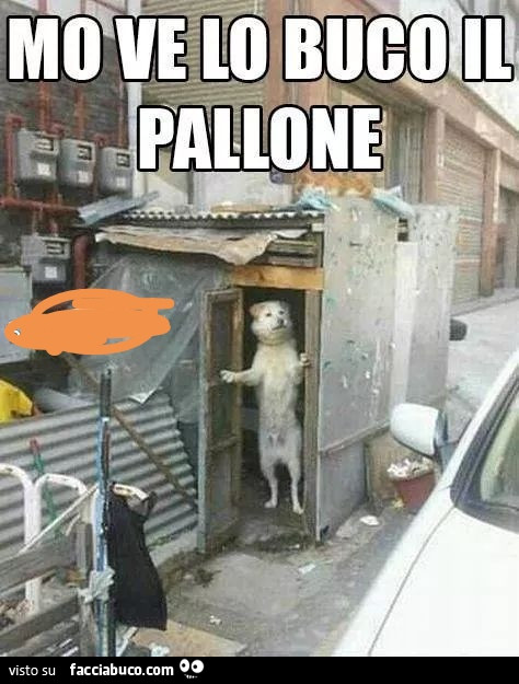 Mo ve lo buco il pallone